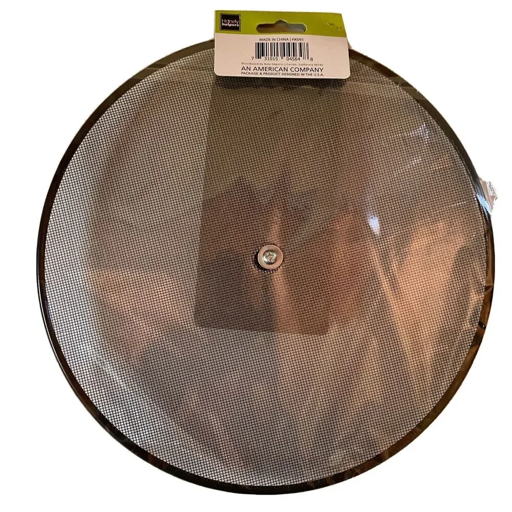 Handy Helpers 13-Inch Mesh Metal Splatter Screen - Prevents‎ Oil Splatter,...